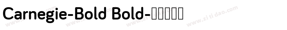Carnegie-Bold Bold字体转换